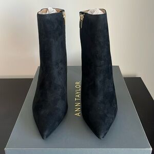 Ann Taylor Straight Heel Stiletto Suede Bootie